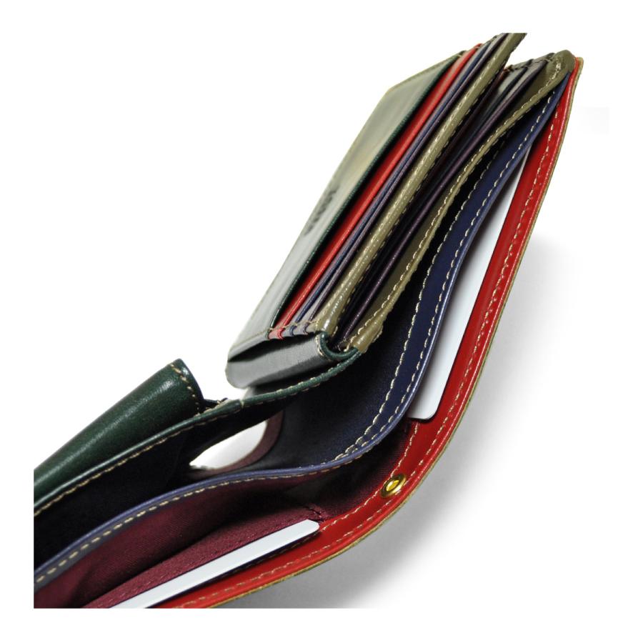 TAKEO KIKUCHI タケオキクチ 二つ折り財布 本革 メンズ エリア