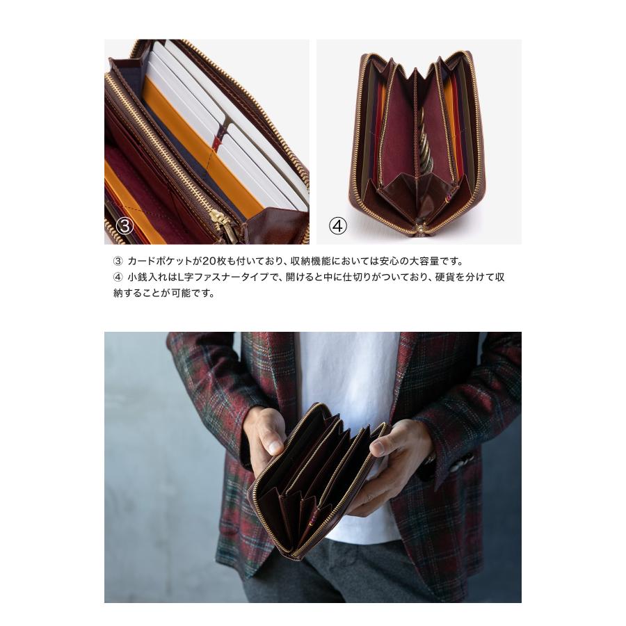 TAKEO KIKUCHI（タケオキクチ） 長財布 ラウンドファスナー 本革