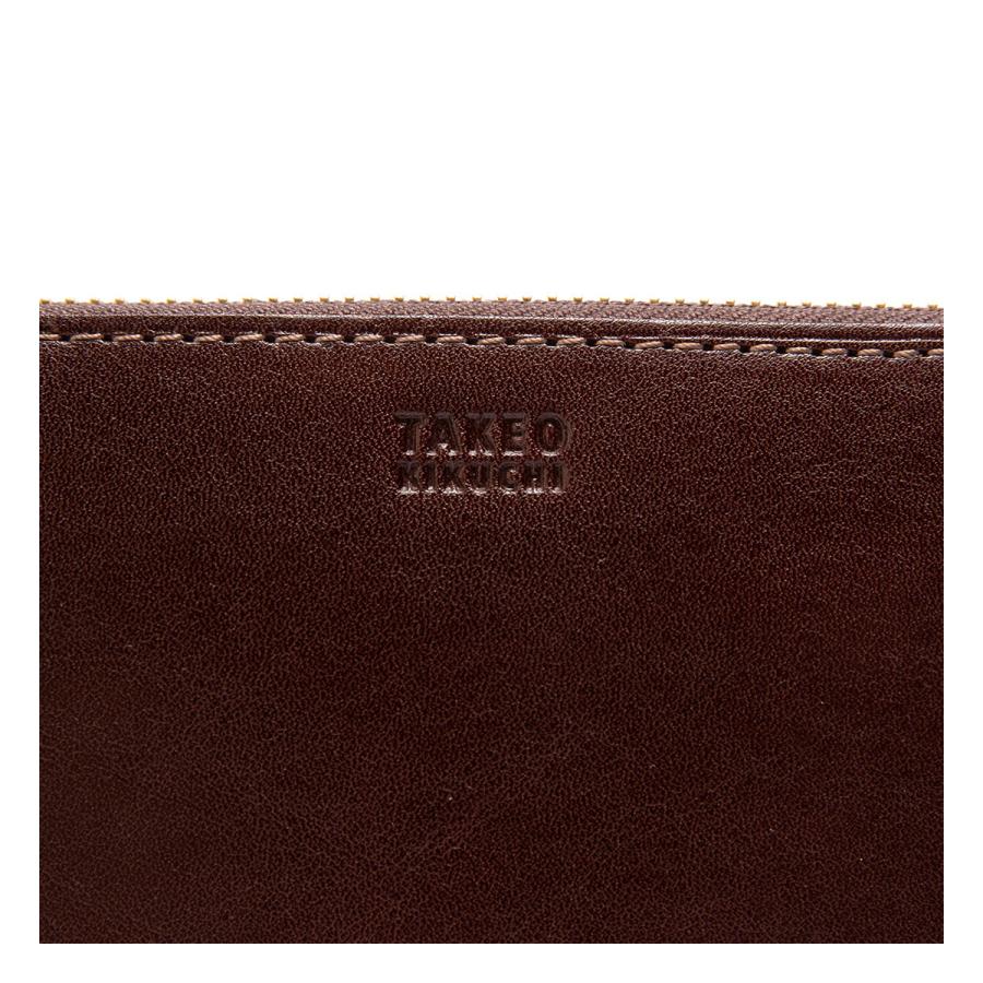 TAKEO KIKUCHI（タケオキクチ） 長財布 ラウンドファスナー 本革