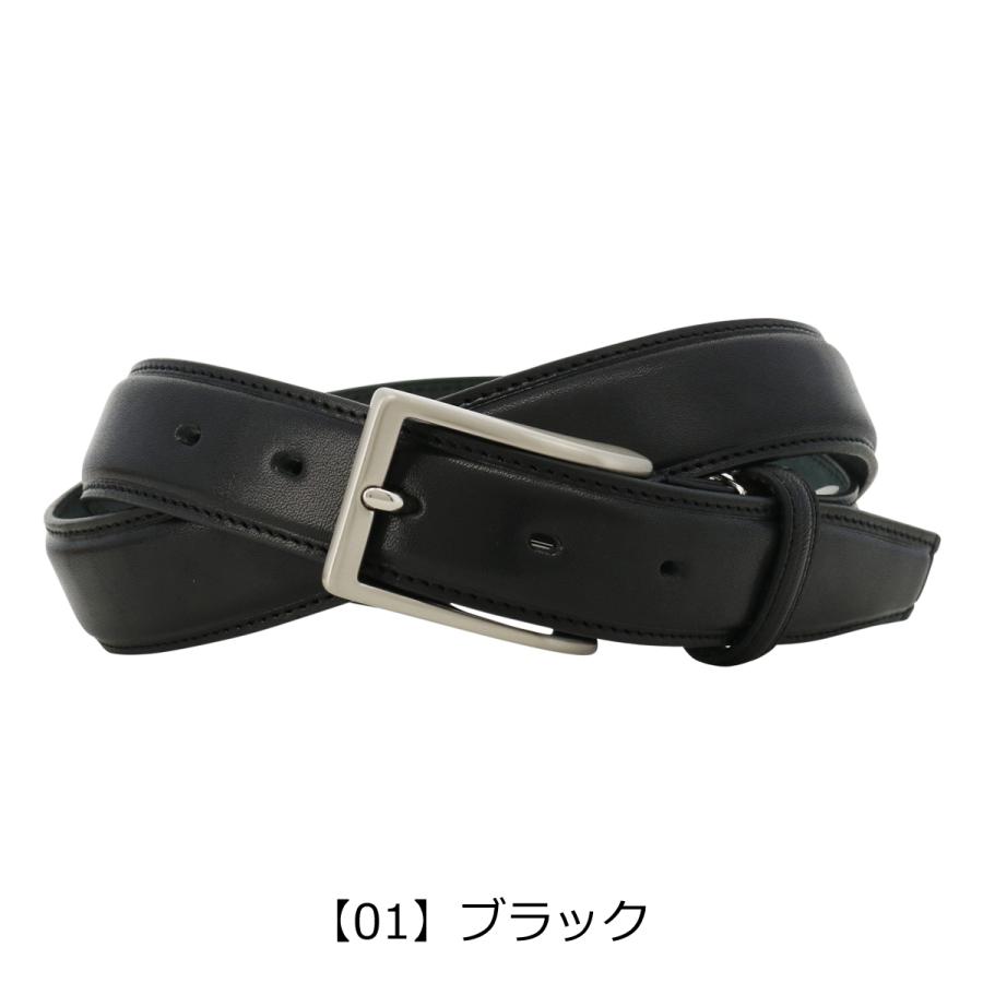 TAKEO KIKUCHIレザー パッチワーク ベルト 黒とベージュ TAKEO KIKUCHI（タケオキクチ） ベルト 本革 ピンタイプ TKB-8100123