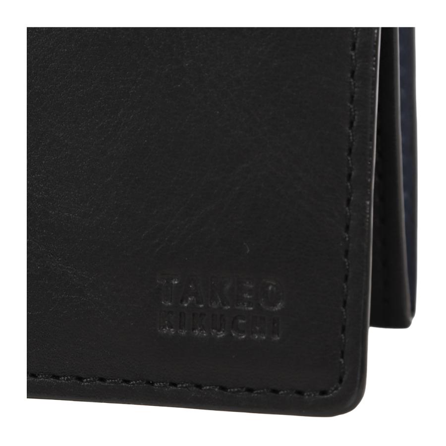 タケオキクチ ベラ付き名刺パスケース 本革 メンズ tkw-00361