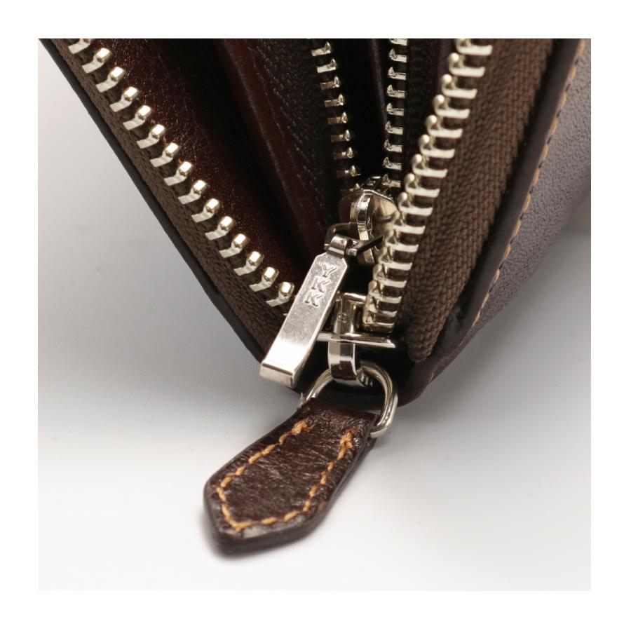 TAKEO KIKUCHI（タケオキクチ） 長財布 ラウンドファスナー 本革