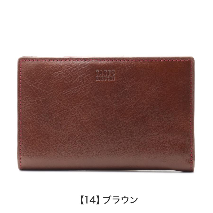 TAKEO KIKUCHI（タケオキクチ） ミドルウォレット 二つ折り財布 本革