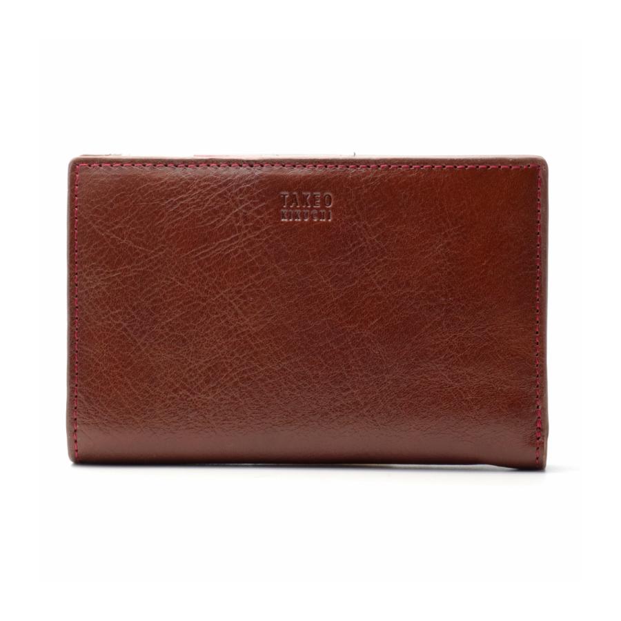 TAKEO KIKUCHI（タケオキクチ） ミドルウォレット 二つ折り財布 本革