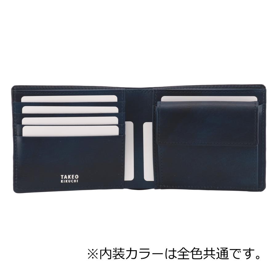 TAKEO KIKUCHI（タケオキクチ） 二つ折り財布 本革 メンズ ルーナ