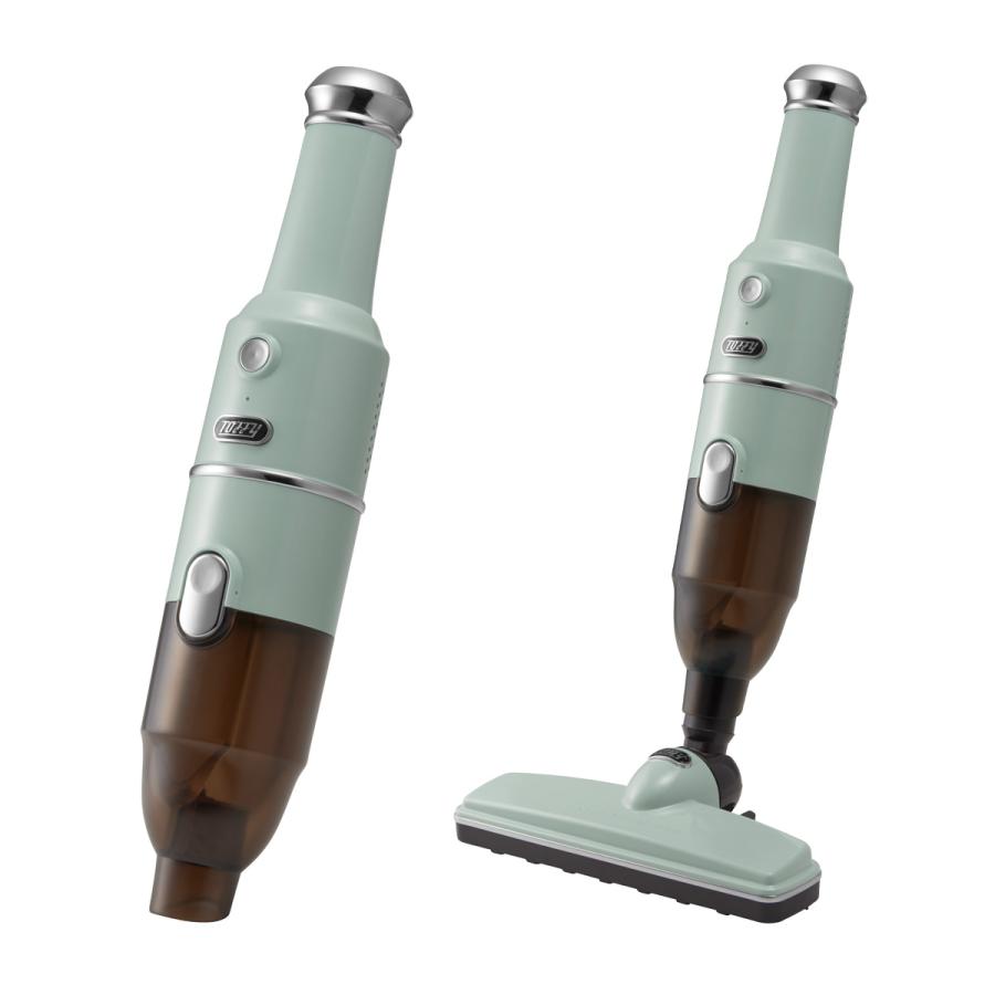 Toffy トフィー 掃除機 コードレス 充電式 ブラシ付 延長パイプ付 HW
