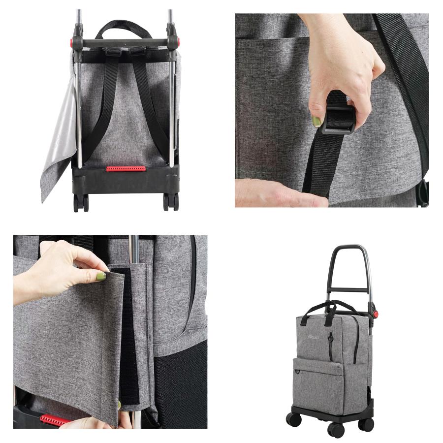 ロルサー キャリーカート 20L リュック バックパック ショッピングカート キャリーバッグ お買い物カート 機内持ち込み可 メンズ レディース T-SHOP MINI ROLSER_6