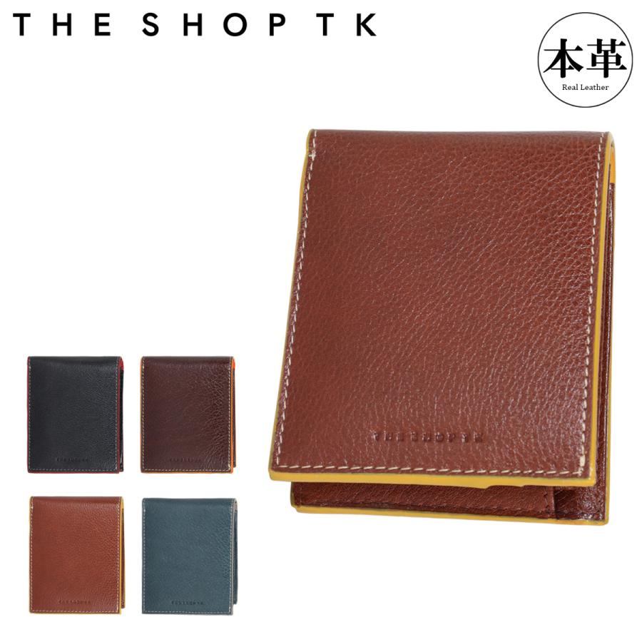 THE SHOP TK ザ・ショップ・ティーケー 二つ折り財布 本革 1080122