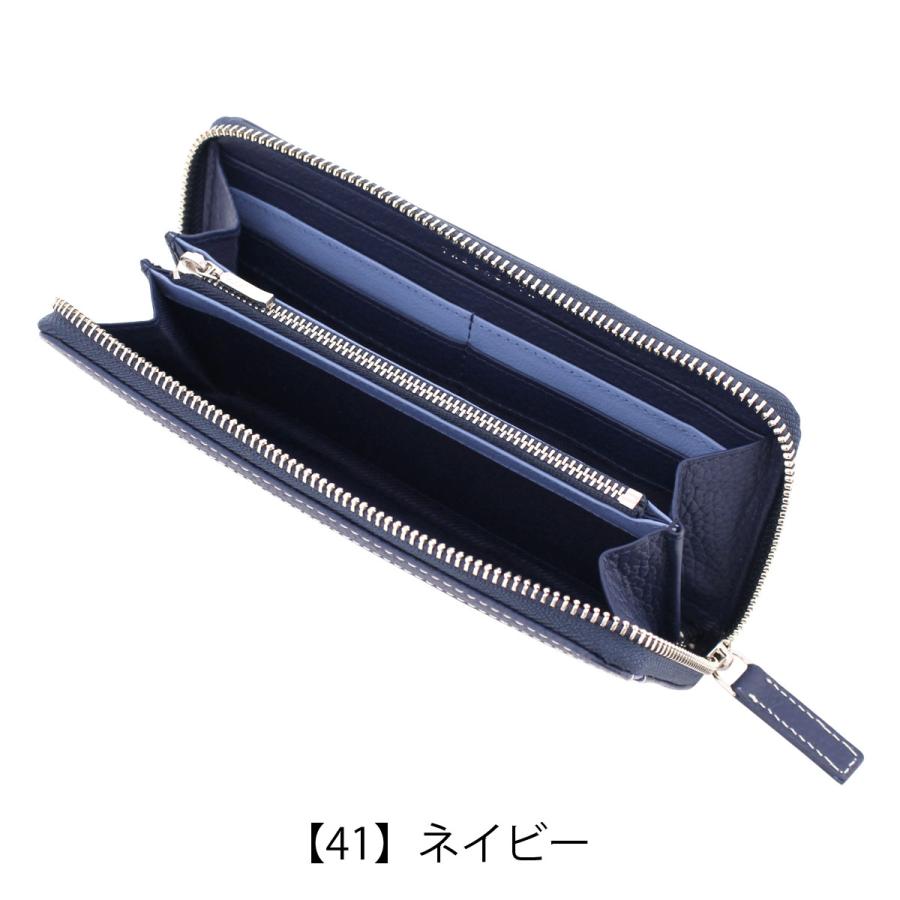 ネイビー ナイロン 長財布 新品タグ付き THE SHOP TK ザ・ショップ・ティーケー 長財布 ラウンドファスナー S