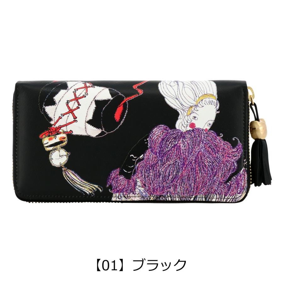 ツモリチサト キャリー 長財布 ラウンドファスナー 本革 レザー