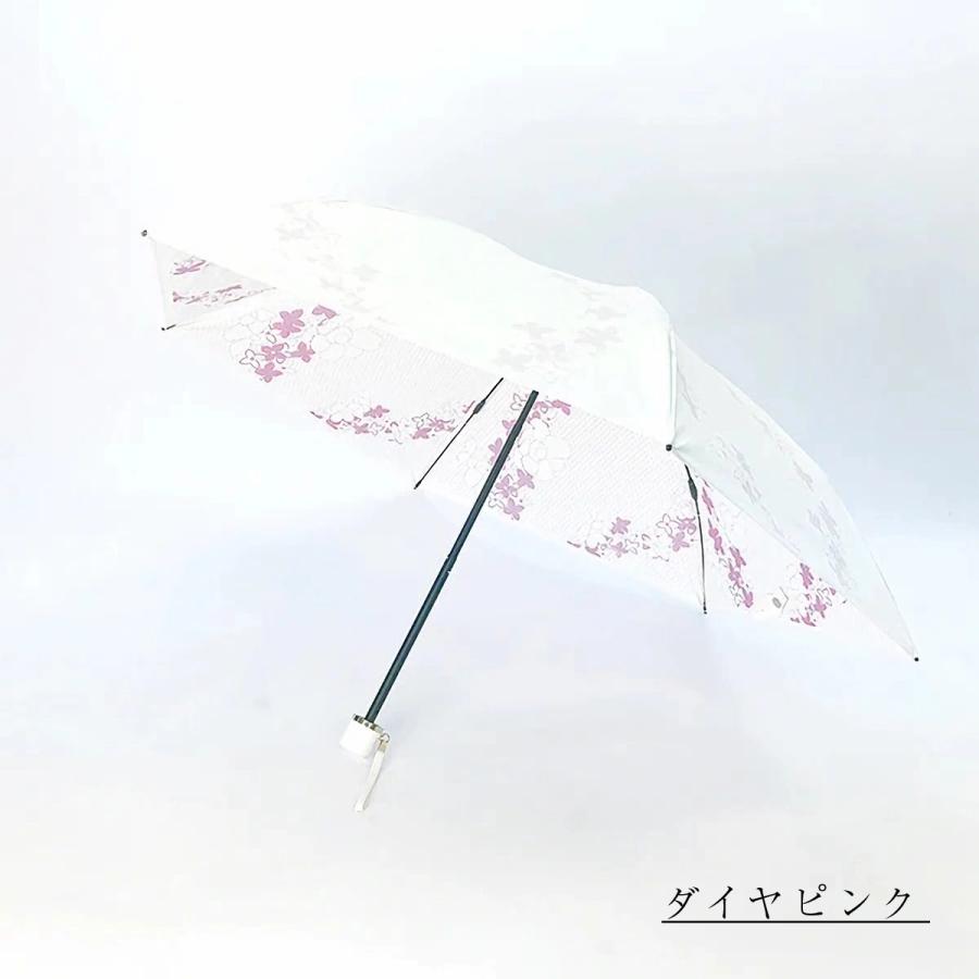 折りたたみ傘 日傘 完全遮光 晴雨兼用 レディース UVカット 白 ホワイト 軽量 3962 日本製 折り畳み傘 プレミアムホワイト UVION ユビオン｜sacsbar｜13
