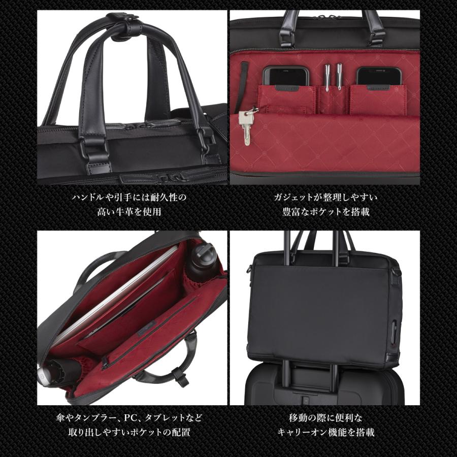 ビクトリノックス リュック ブリーフケース ショルダーバッグ A4 16L 3WAY ブラック 611806 ALOX NERO アロックス ネロ VICTORINOX ビジネスバッグの画像