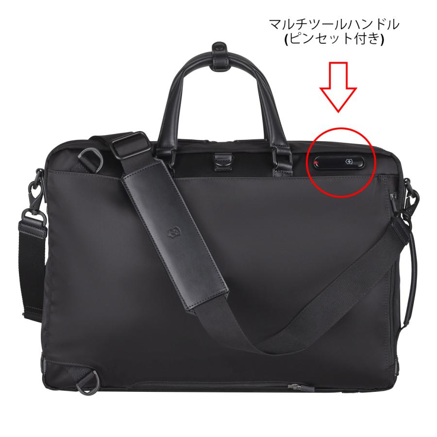 ビクトリノックス リュック ブリーフケース ショルダーバッグ A4 16L 3WAY メンズ ブラック 611806 ALOX NERO アロックス ネロ VICTORINOX ビジネスバッグ｜sacsbar｜04