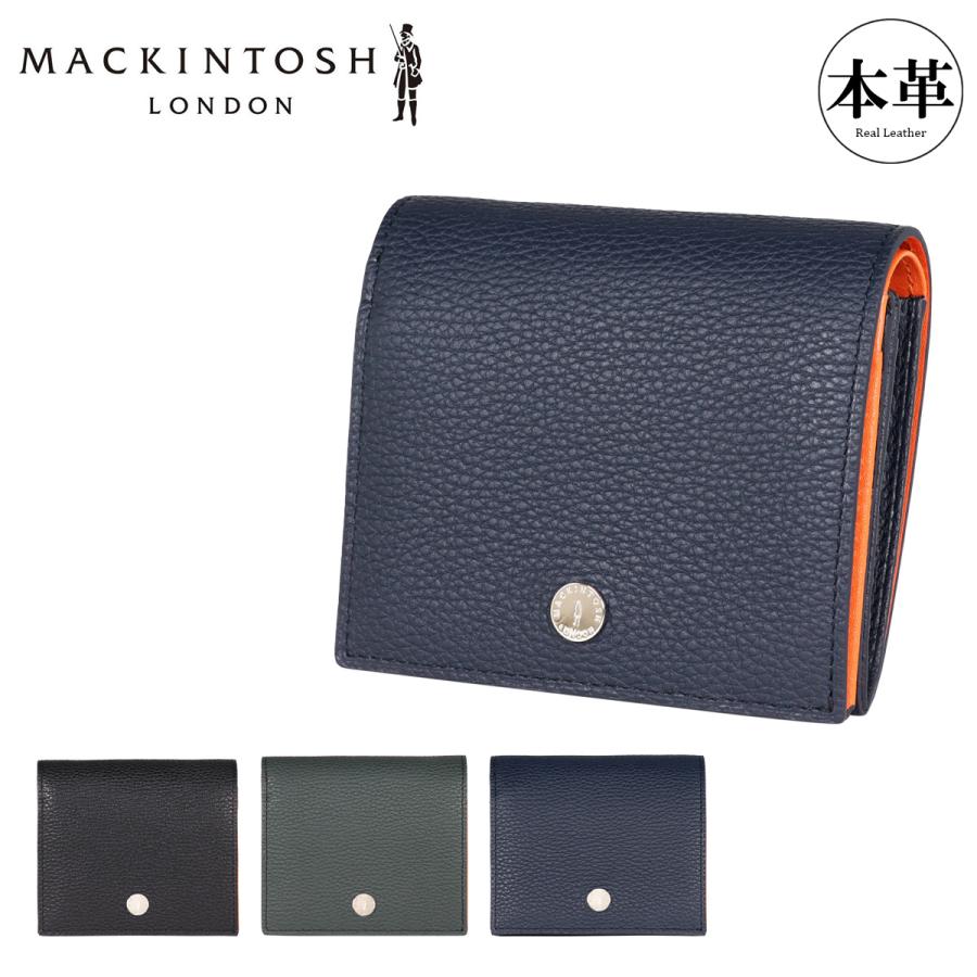 【最終値下げ】MACKINTOSH　マッキントッシュ　二つ折り財布【ネイビー】 Mackintosh（マッキントッシュ） マッキントッシュロンドン 二つ折り