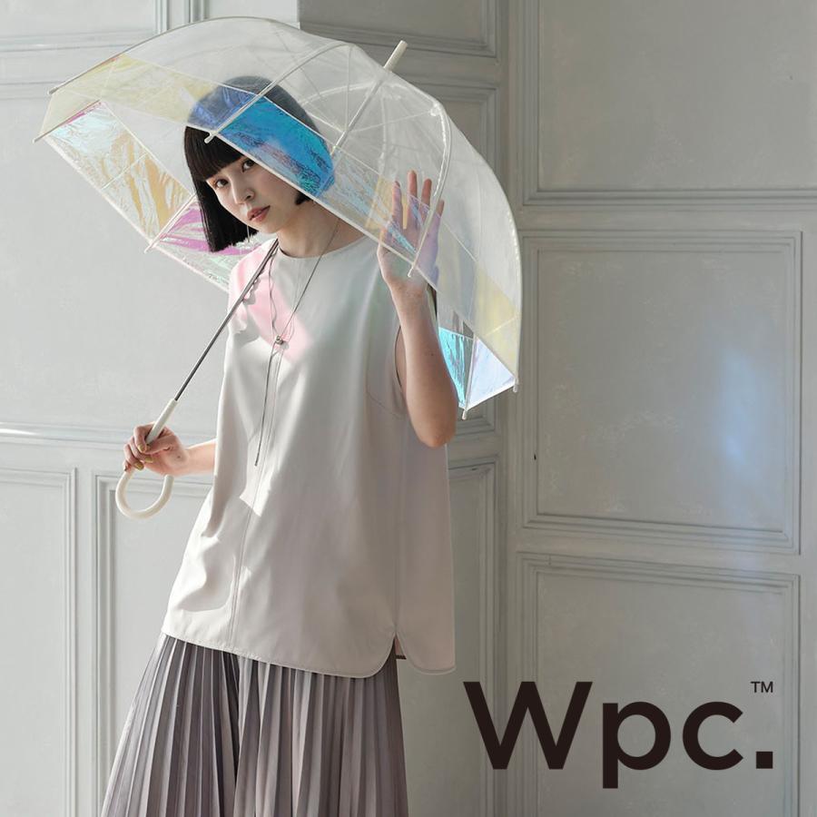Wpc. 傘 バードケージシャイニー 雨傘 長傘 オーロラ傘 ビニール傘