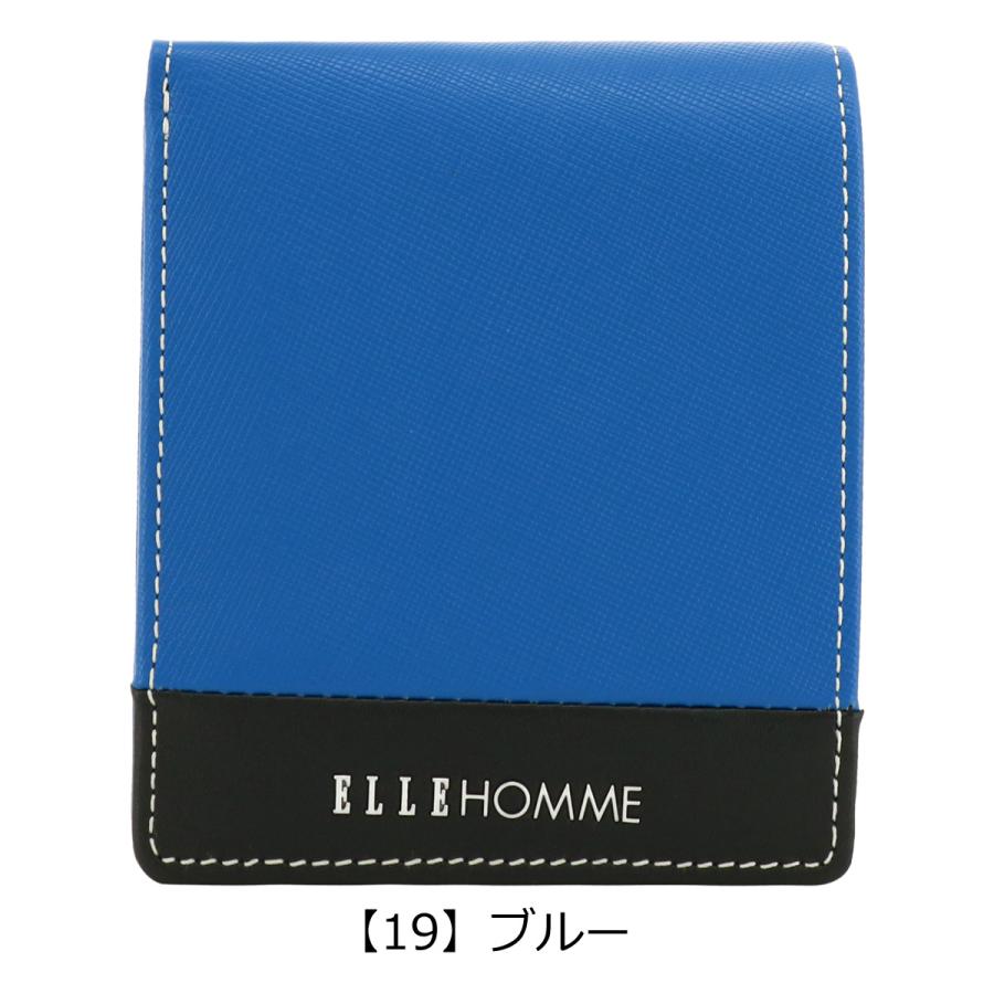ELLE HOMME（エルオム） 二つ折り財布 本革 マルセイユ XP36185 ELLE