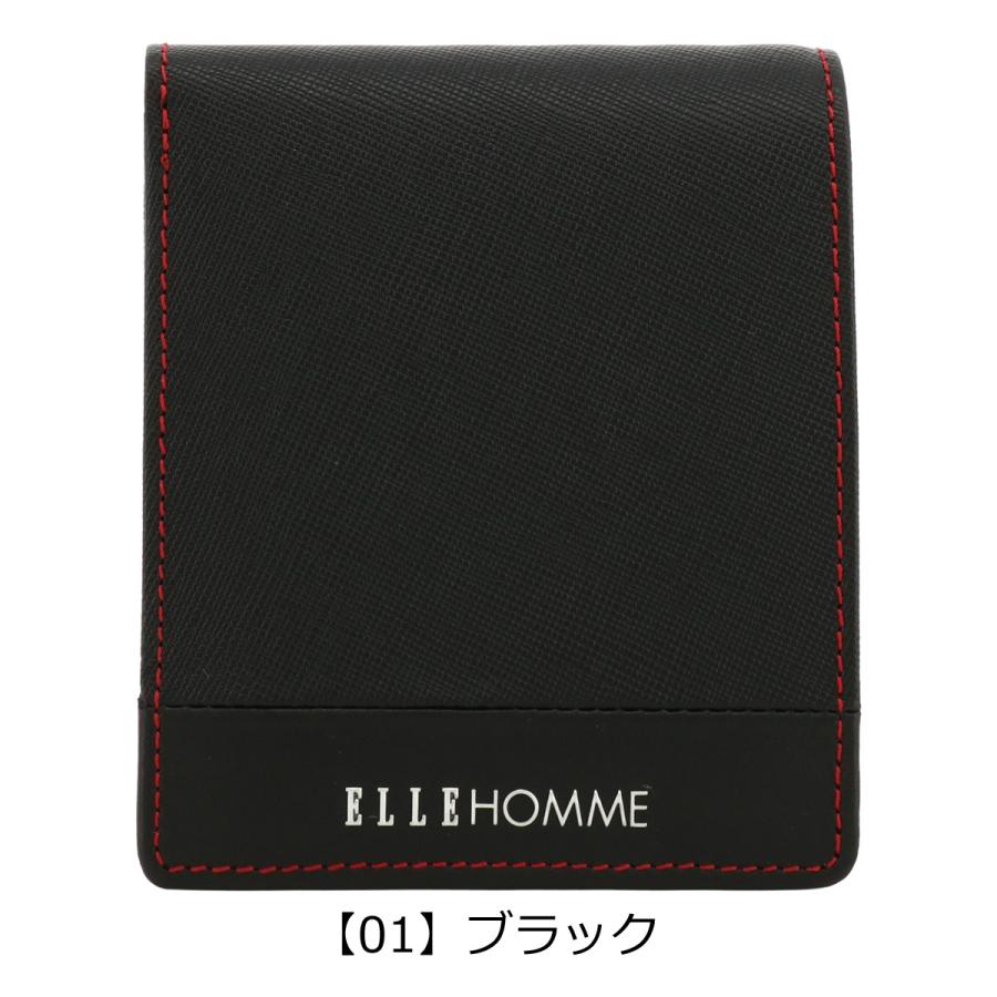 ELLE HOMME（エルオム） 二つ折り財布 本革 メンズ マルセイユ XP36185