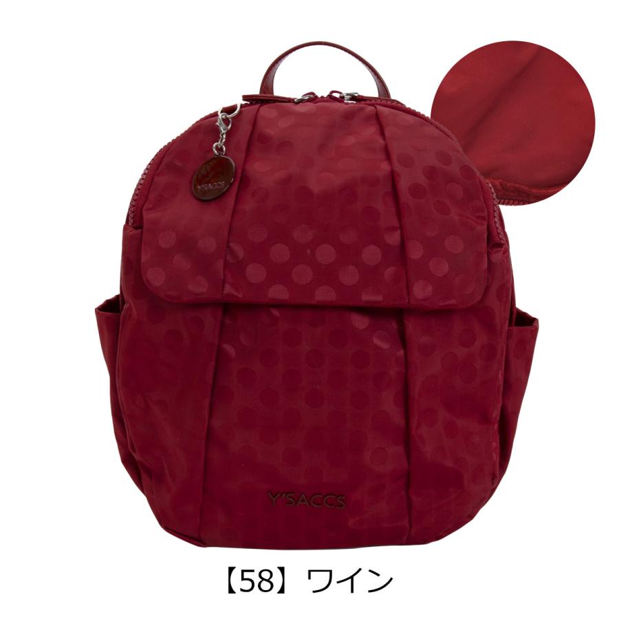 Y'SACCS 【大人気商品・売れ筋商品】Polka Dots リュックサック Y'SACCS イザック YSACCS Polka Dots リュックサック （BLACK