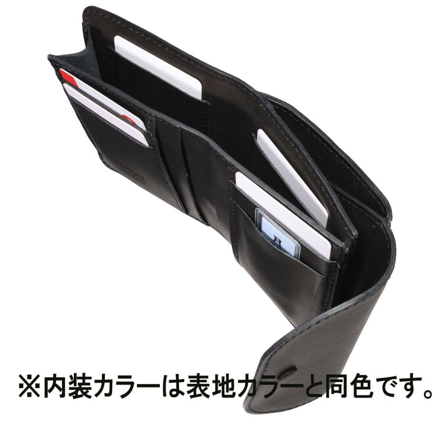 YUFU（ユフ） 二つ折り財布 牛革 フラップ メンズ レディース 日本製