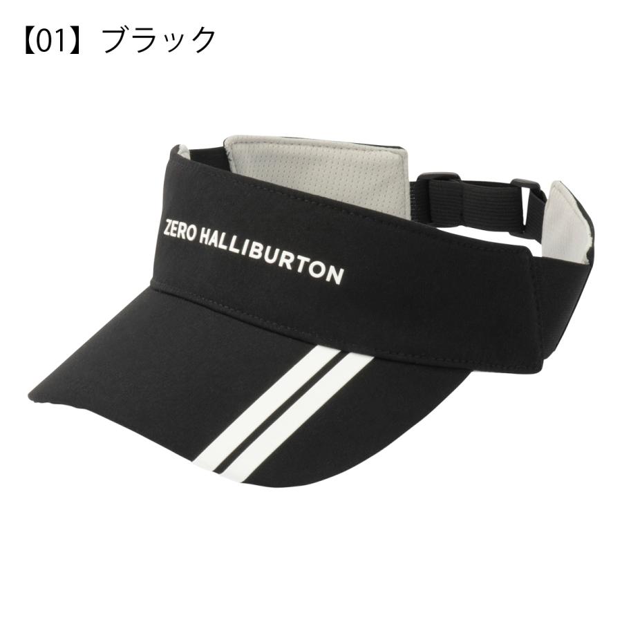 ゼロハリバートン ゴルフ バイザー サンバイザー ZHG-CAP メンズ 82545 ZERO HALLIBURTON 吸水速乾 フリーサイズ｜sacsbar｜08