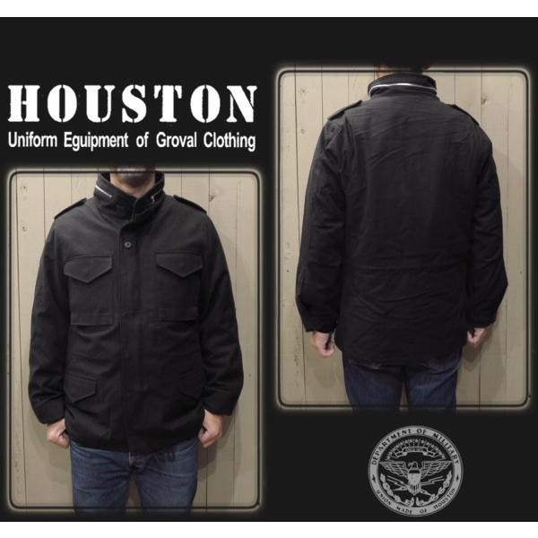 HOUSTON ヒューストンM-65 フィールドジャケット ブラック L HOUSTON ヒューストン M65 フィールドジャケット 50815