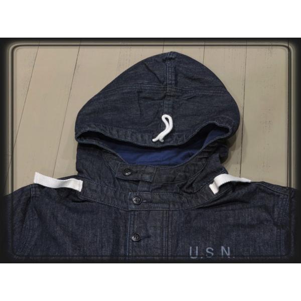 HOUSTON セール!ヒューストン U.S.NAVY 12oz.デニムパーカー HOUSTON セール!ヒューストン U.S.NAVY 12oz.デニムパーカー