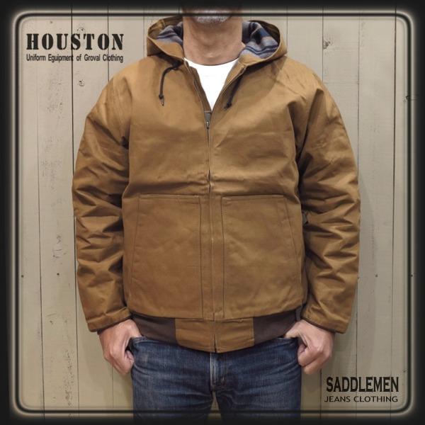 HOUSTON（ヒューストン） 「DUCK HOODIE」 ZIPパーカー : SADDLEMEN