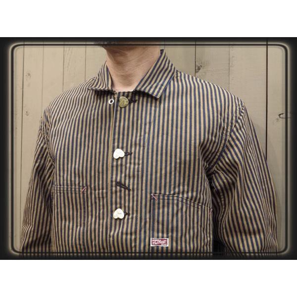 TCBジーンズ Cathartt Chore Coat Tabby Cat Stripe : SADDLEMEN