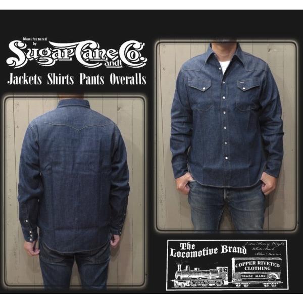 SUGAR CANE シュガーケーン「BLUE DENIM」ウエスタンシャツ