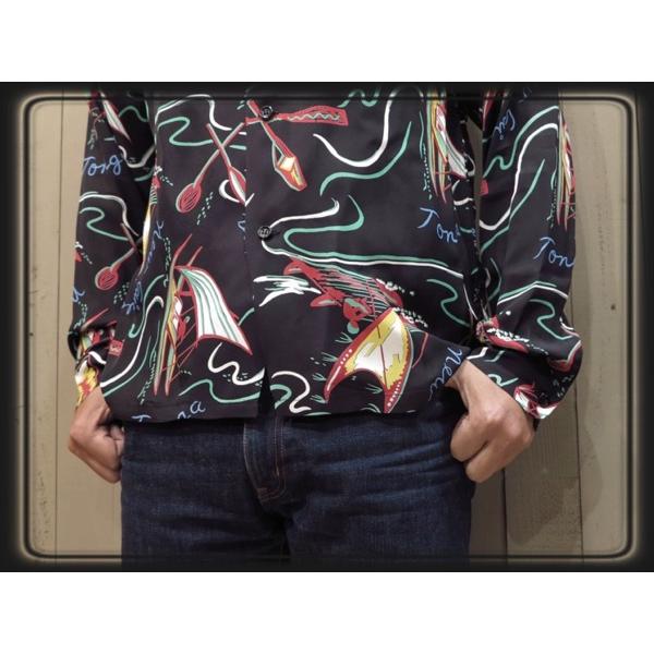 SUN SURF サンサーフ「SOUTH SEA OUTRIGGER」長袖アロハシャツ SUN SURF サンサーフ「SOUTH SEA OUTRIGGER」長袖アロハシャツ