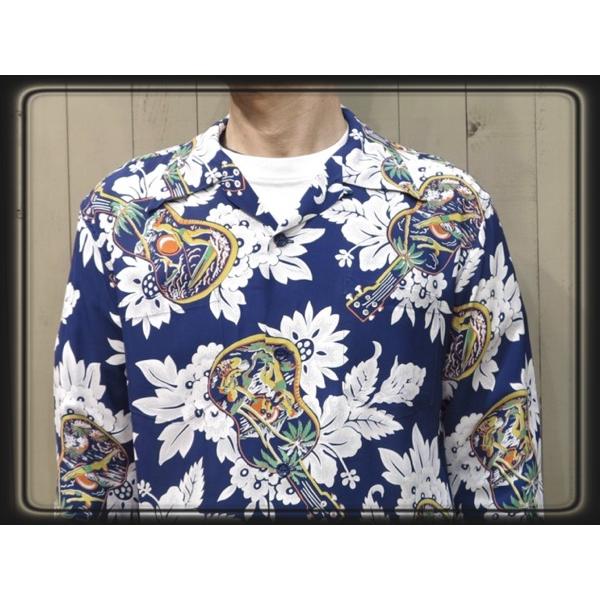 SUN SURF サンサーフ「UKULELE MELODY」長袖アロハシャツ : SADDLEMEN