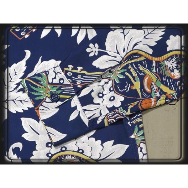 SUN SURF サンサーフ「UKULELE MELODY」長袖アロハシャツ : SADDLEMEN