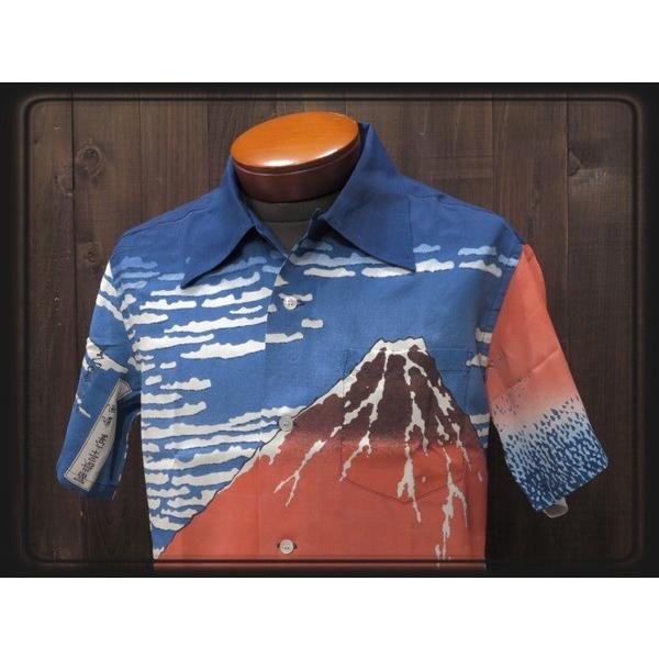 美品✨ 希少XXL サンサーフ 葛飾北斎 凱風快晴 赤富士 アロハシャツ 美品✨ 希少XXL サンサーフ 葛飾北斎 凱風快晴 赤富士 アロハシャツ