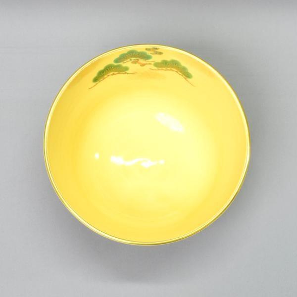 茶碗 茶道具 加藤 松香 作 黄地 四海波静 : 茶道具専門店 (有)菊池商店