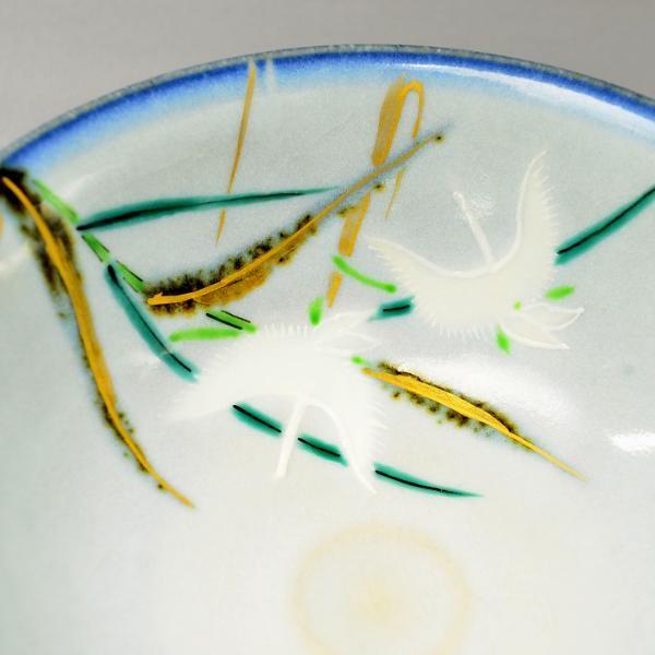 茶碗 茶道具 寺尾 陶象 作 灰釉 鷺草 平茶碗 : 茶道具専門店 (有)菊池