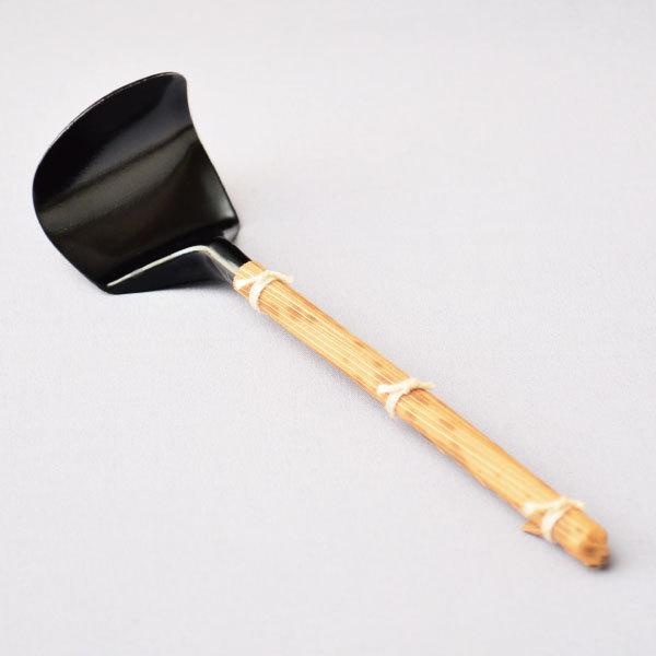 灰匙 茶道具 灰形用 五本組灰匙セット 黒竹皮巻 : 茶道具専門店 (有