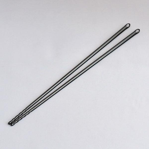 火箸 茶道具 風炉用 火箸 さび色仕上げ（上） : 茶道具専門店 (有)菊池