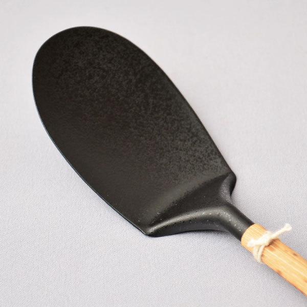 灰匙 茶道具 風炉用 灰匙 さび色仕上げ（上） : 茶道具専門店 (有)菊池