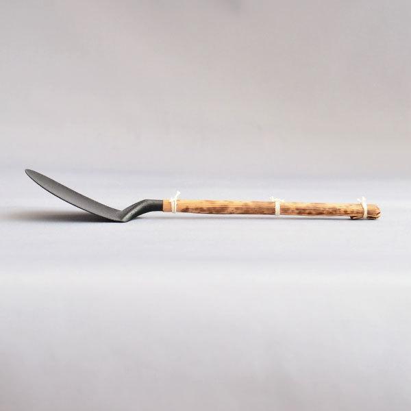 灰匙 茶道具 風炉用 灰匙 さび色仕上げ（上） : 茶道具専門店 (有)菊池