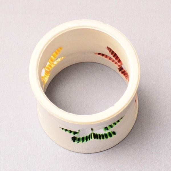 蓋置 茶道具 山本一如 作 白交趾 楓透蓋置 : 茶道具専門店 (有)菊池