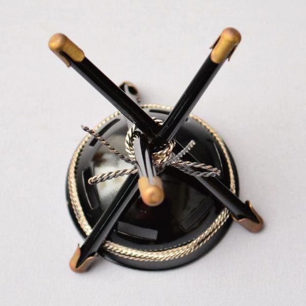 蓋置 茶道具 金谷浄雲 作 銅製篝火蓋置 : 茶道具専門店 (有)菊池商店