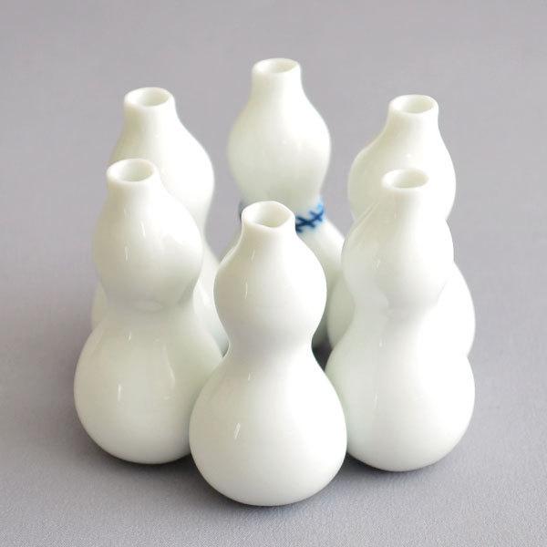 蓋置 茶道具 横石嘉助 作 白磁六瓢蓋置 : 茶道具専門店 (有)菊池商店