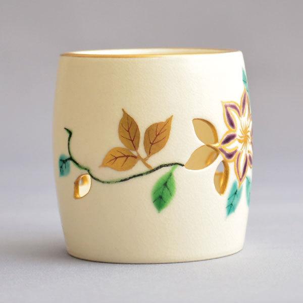 蓋置 茶道具 手塚桐鳳 作 仁清写鉄線透蓋置 : 茶道具専門店 (有)菊池