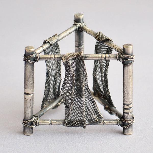 蓋置 茶道具 喜多庄兵衛 作 毛織網干蓋置 : 茶道具専門店 (有)菊池商店