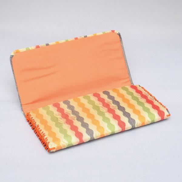 袱紗挟み 茶道具 三つ折帛紗挟み(正絹) 西陣織 鳳斉謹製 萬葉華紋 女性