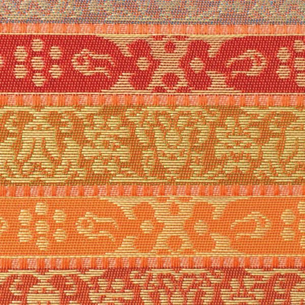 袱紗挟み 茶道具 三つ折帛紗挟み(化繊交織) 七曜段文 女性用 : 茶道具