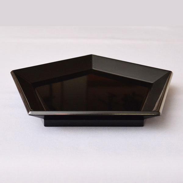 【未使用】茶道具 茶入盆 五角盆 黒真塗 漆器 茶道具 拝見盆 黒真塗 菱盆 黒真塗り : 茶道具いまや静香園 - 通販