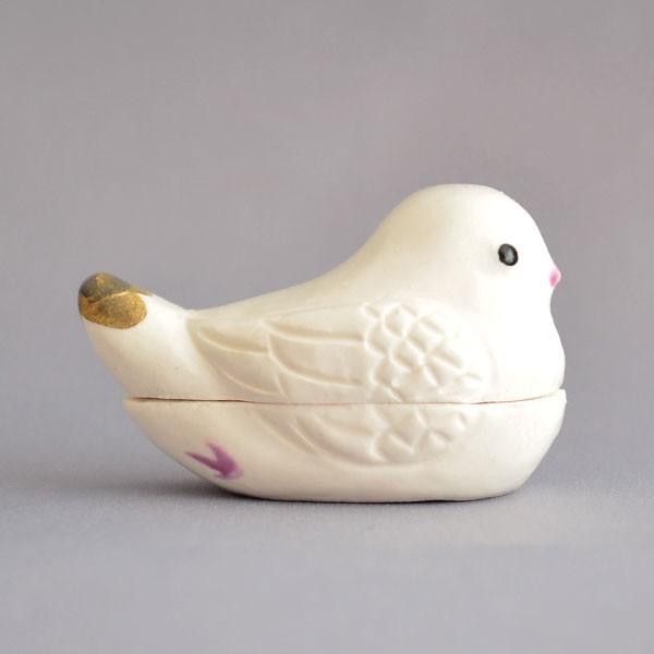 香合 茶道具 長谷川剛 作 都鳥香合 : 茶道具専門店 (有)菊池商店