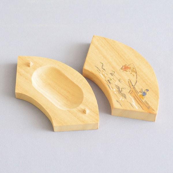 香合 茶道具 田原靖斎 作 桐扇面 鵜飼の絵香合 : 茶道具専門店 (有