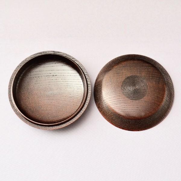 香合 茶道具 神代欅 摺漆 千筋香合 : 茶道具専門店 (有)菊池商店